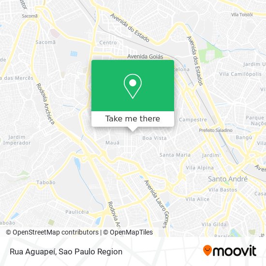 Rua Aguapeí map