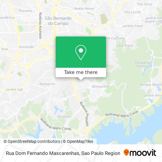 Rua Dom Fernando Mascarenhas map