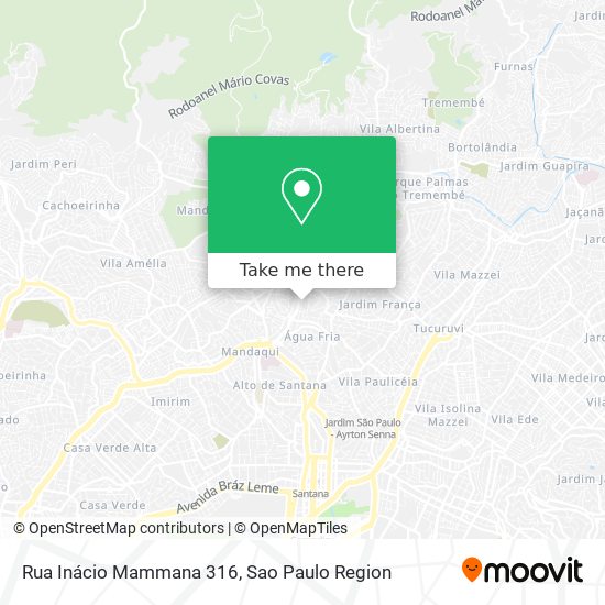 Mapa Rua Inácio Mammana 316