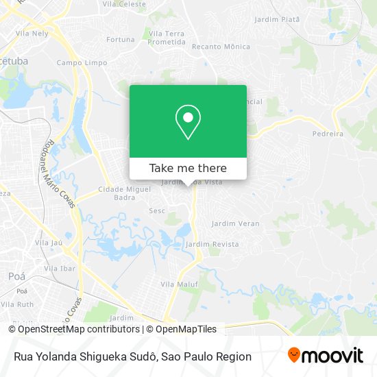Rua Yolanda Shigueka Sudô map
