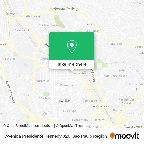 Mapa Avenida Presidente Kennedy 820