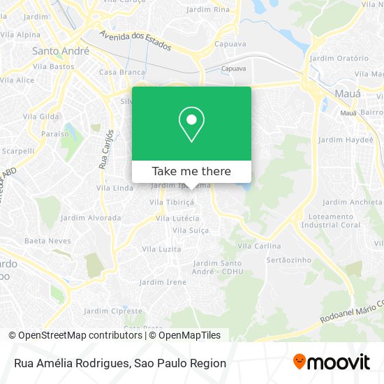 Mapa Rua Amélia Rodrigues