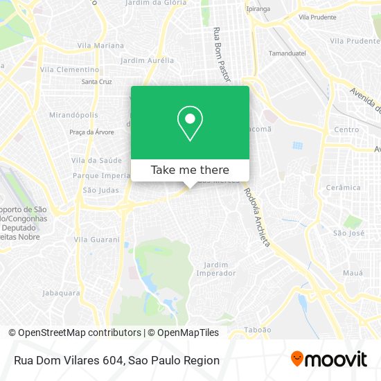 Mapa Rua Dom Vilares 604