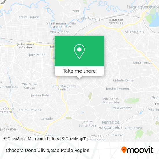 Chacara Dona Olivia map