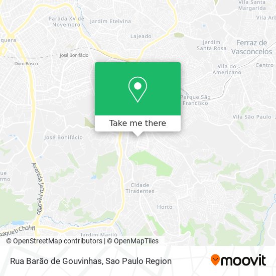 Mapa Rua Barão de Gouvinhas