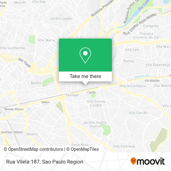Rua Vilela 187 map