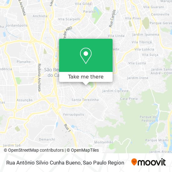 Rua Antônio Silvio Cunha Bueno map