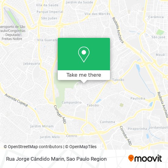 Mapa Rua Jorge Cândido Marin