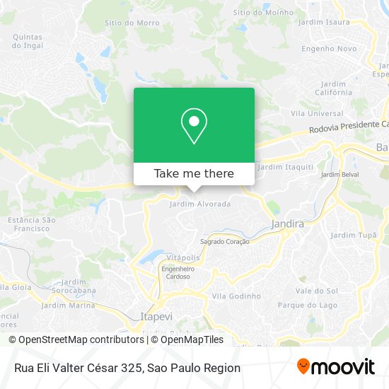 Rua Eli Valter César 325 map