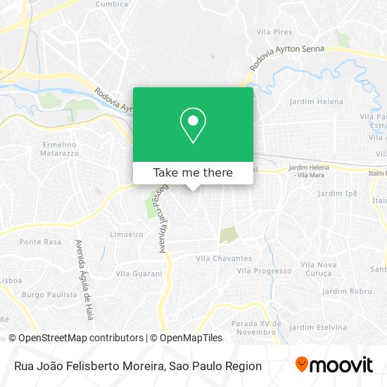 Rua João Felisberto Moreira map