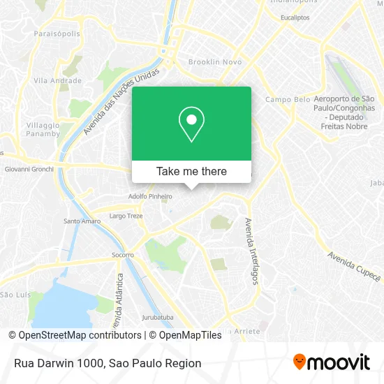 Rua Darwin 1000 map