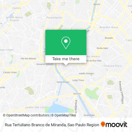 Mapa Rua Tertuliano Branco de Miranda