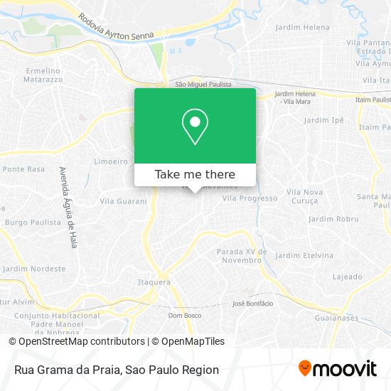 Rua Grama da Praia map