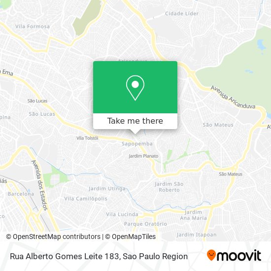 Rua Alberto Gomes Leite 183 map