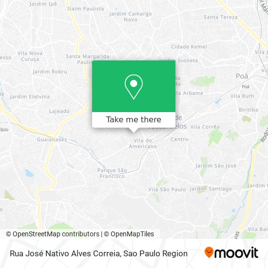 Rua José Nativo Alves Correia map