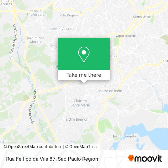 Mapa Rua Feitiço da Vila 87