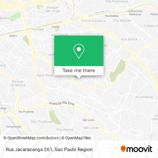 Rua Jacaracanga 261 map