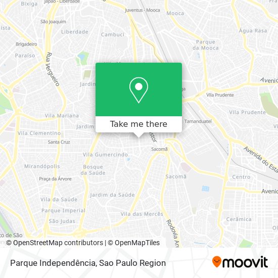 Parque Independência map