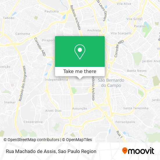 Rua Machado de Assis map