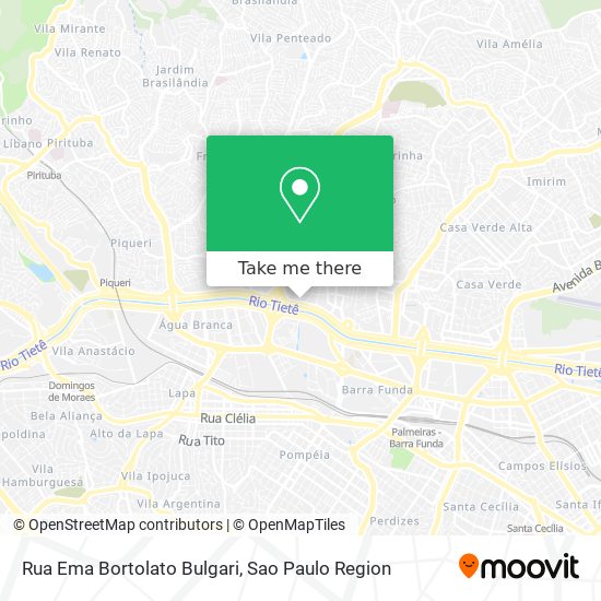 Rua Ema Bortolato Bulgari map