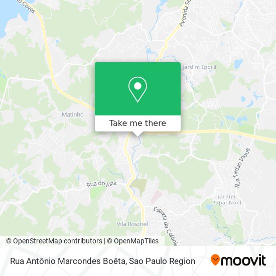 Rua Antônio Marcondes Boêta map