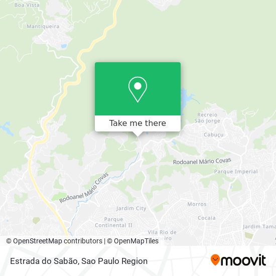 Estrada do Sabão map