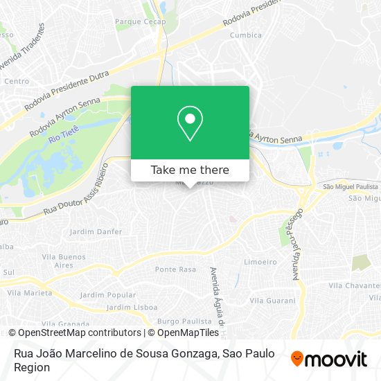 Rua João Marcelino de Sousa Gonzaga map