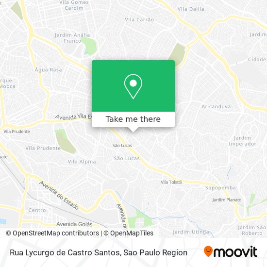 Rua Lycurgo de Castro Santos map