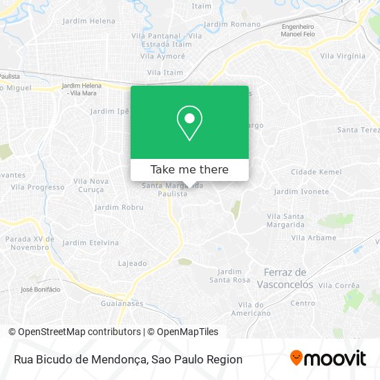 Rua Bicudo de Mendonça map