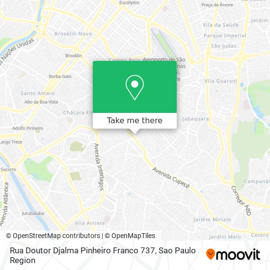 Rua Doutor Djalma Pinheiro Franco 737 map
