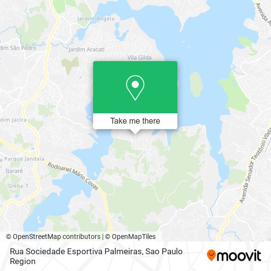 Rua Sociedade Esportiva Palmeiras map