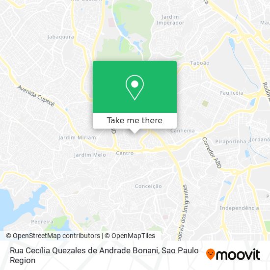 Mapa Rua Cecília Quezales de Andrade Bonani