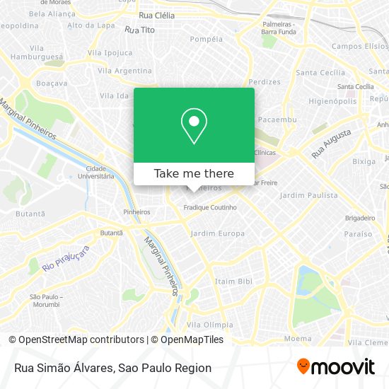 Rua Simão Álvares map