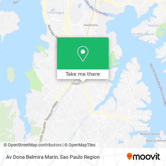 Mapa Av Dona Belmira Marin