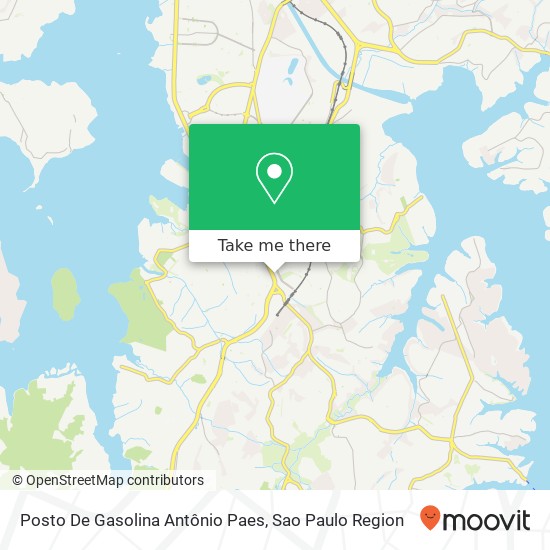 Mapa Posto De Gasolina Antônio Paes