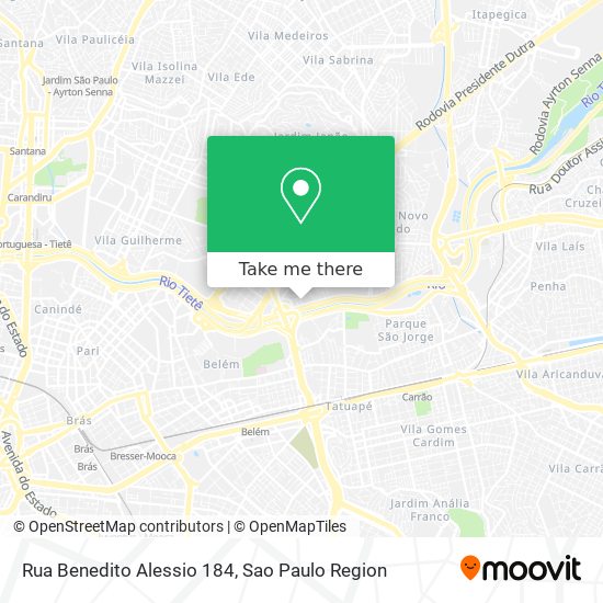 Rua Benedito Alessio 184 map