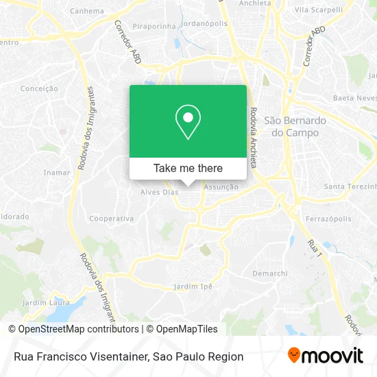 Rua Francisco Visentainer map