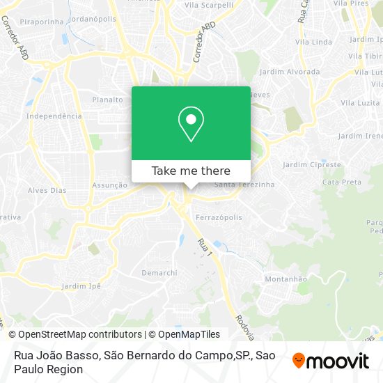 Rua João Basso, São Bernardo do Campo,SP. map