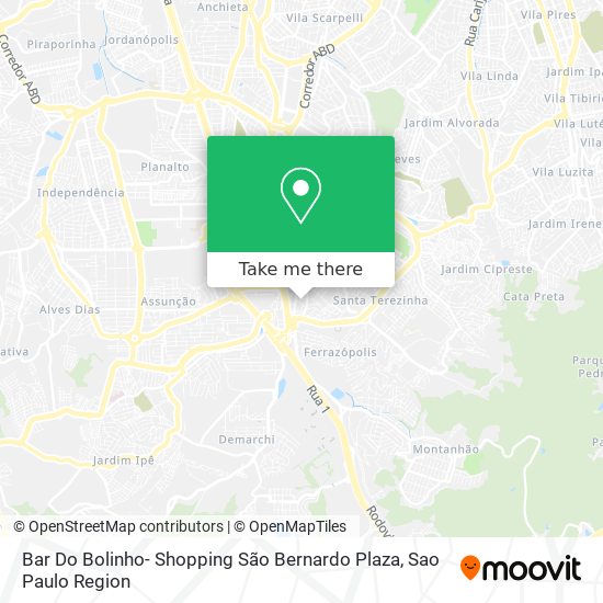 Bar Do Bolinho- Shopping São Bernardo Plaza map