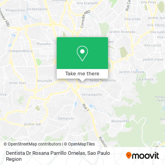 Dentista Dr Rosana Parrillo Ornelas map