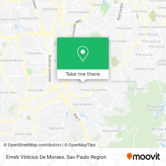 Emeb  Vinícius De Moraes map