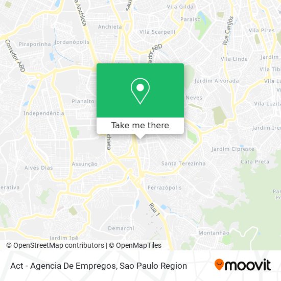 Act - Agencia De Empregos map