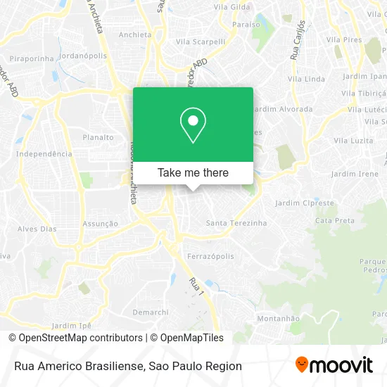 Rua Americo Brasiliense map