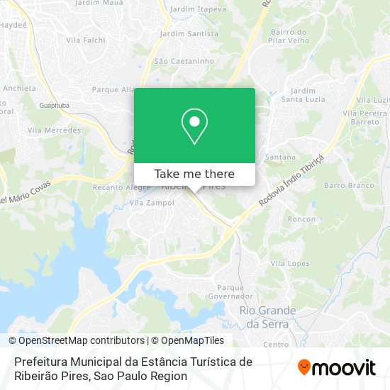 Prefeitura Municipal da Estância Turística de Ribeirão Pires map