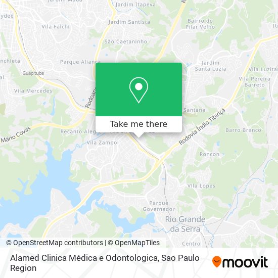 Alamed Clinica Médica e Odontologica map