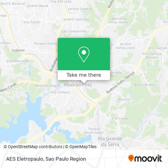 AES Eletropaulo map
