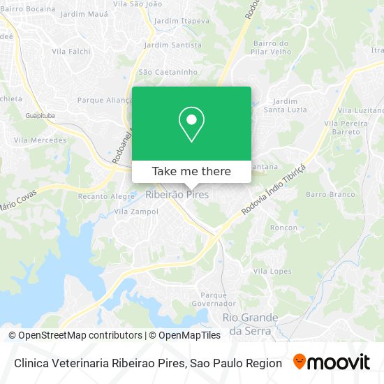 Clinica Veterinaria Ribeirao Pires map