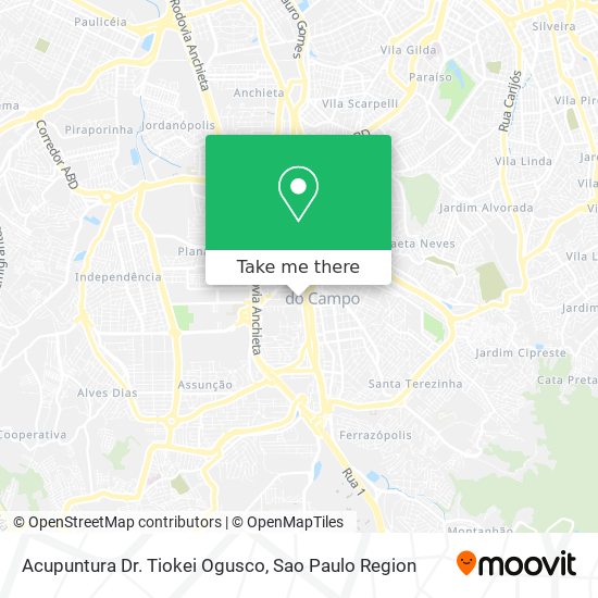 Acupuntura Dr. Tiokei Ogusco map