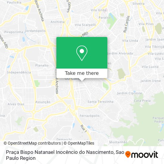 Praça Bispo Natanael Inocêncio do Nascimento map