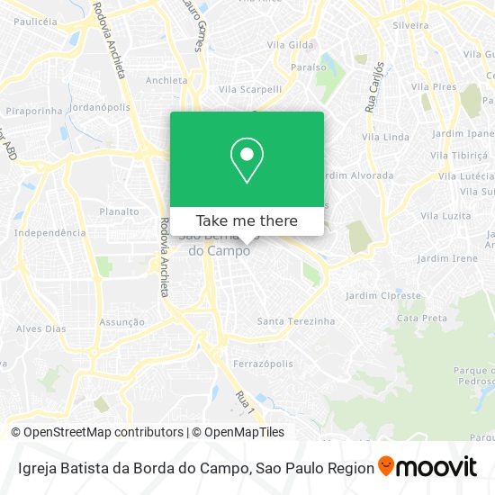 Igreja Batista da Borda do Campo map